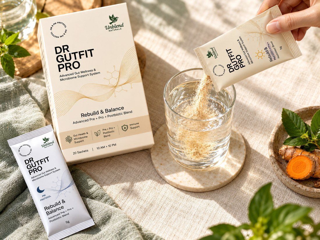 Dr GutFit PRO box with AM and PM sachets