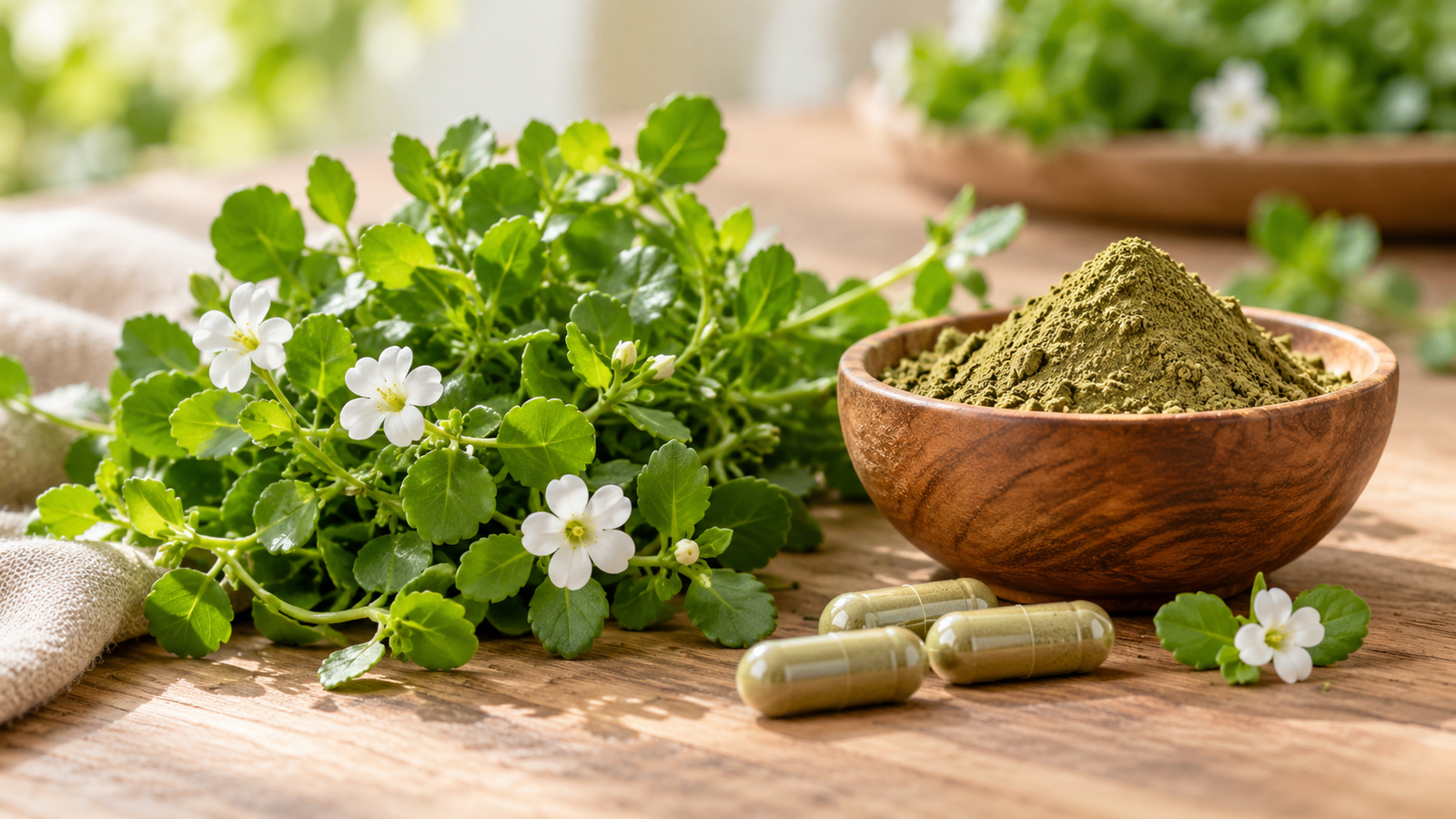 Bacopa Herbs Powder and Capsules
